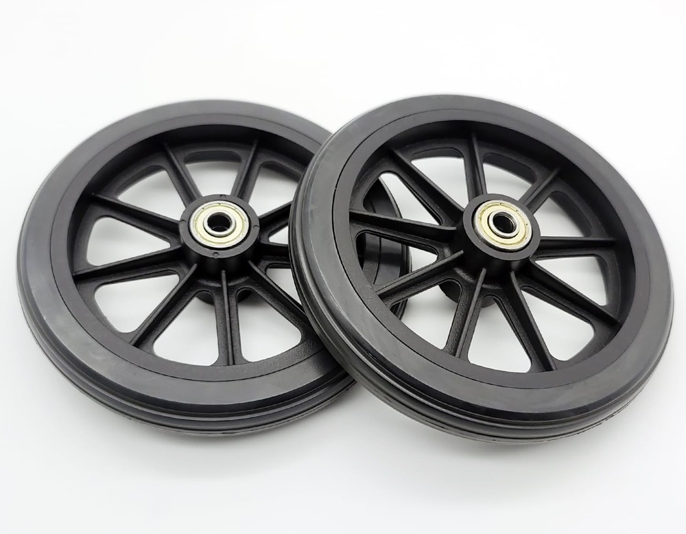 Rollator walker replacement wheel,6 inch Caster Wheel,front 6 inches, Black