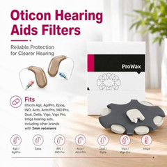 Oticon ProWax MiniFit Wax Guards – 5 Packs (30 Pcs) Replacement Filters