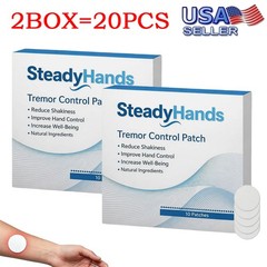 2xSteadyhands Tremor Control Patch, Steady Hands Control Patch – Hand Stabilizer