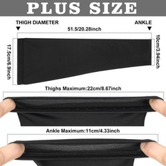 8 PCS Knee Brace Undersleeve Closed Patella Compression Leg Support Mid