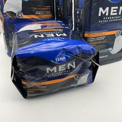 (4-PACK) NEW TENA Men’s Overnight Extra Dry Coverage Absorbent Guards- 64 COUNT
