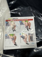 2 NEW! Braceability Knee Sleeve Plus Neoprene Compression 4XL Support Brace.