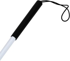 Folding Aluminum Walking Cane For Blind – 4-Section Reflective Red Lightweight