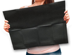 Dental Bibs/Lap Cloths BIB740BK – Disposable, Black, Case of 500