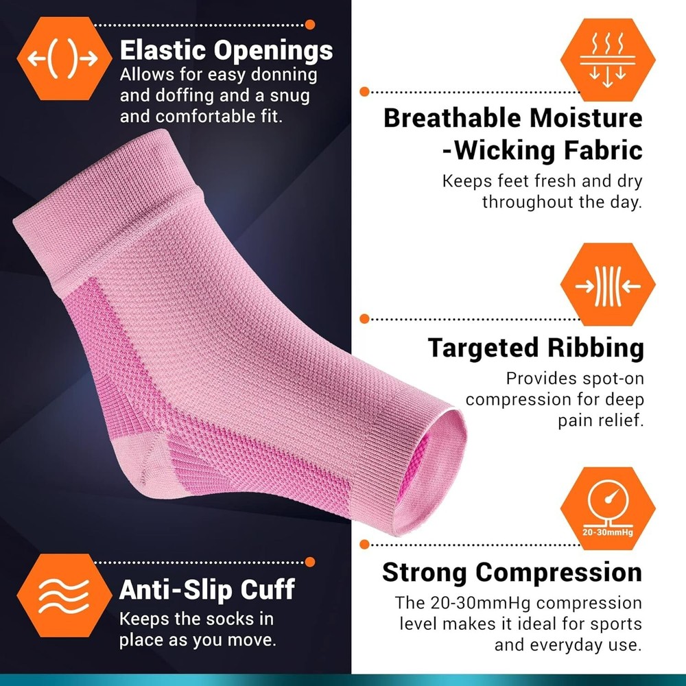 Calcetines de compresión para fascitis plantar para hombres y mujeres