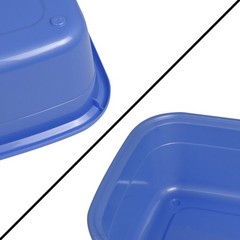Nicesh 14 Quart Plastic Non-Slip 15″L x 11.8″W x 5.5″H, orange, blue, green