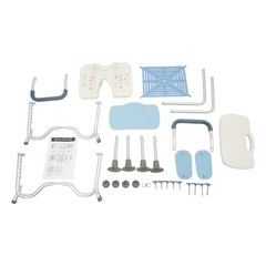 Adjustable Height Shower Chair/Seat w/ Armrest Backrest For Elderly, Pregnant