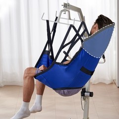 Uimoso Patient Lift Sling with Head Support Large-Size U Shape Divided Leg Sling
