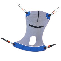 VEVOR Full Body Patient Lift Sling with Commode Opening Medical Aid Sling M-Size
