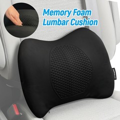 Memory Foam Gel SeatBack Lumbar Support Cushion for Home Office Car Chair Pillow