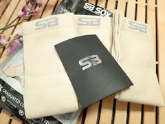 SB SOX 3 Pair Compression Socks S/M 15-20mmHg Beige Men 6-9 Women 7-10 NEW