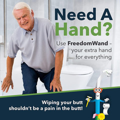 Multipurpose Toilet Aids – 20″ Inch Wiping Aid Toileting for Women & Men, But…