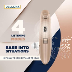 DELLONA High-Performance Hearing Aids for Seniors, OTC Rechargeable Hearing Aid