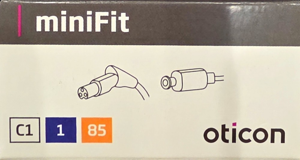 new Oticon miniFit More OPN Zircon Real Receiver ( Size 1-Left-85db ) USA seller