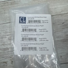 Comfortland Medical Universal Knee Brace *RIGHT KNEE BRACE* OA-200-R, Grey