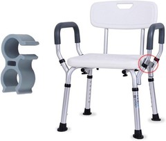 2 Pack Shower Chair Shower Head Holder Handheld Shower Clip Tube Clamp Bracket