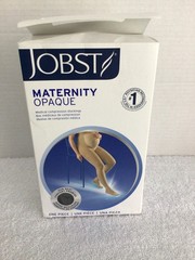 Jobst Maternity Opaque Medium Regular Closed Toe Black 20-30 mmHg READ