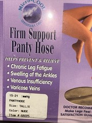 Therafirm Compression Pantyhose TALL/XL 15-21mmHg Nylon Spandex
