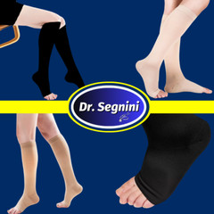 COMPRESSION STOCKINGS 20-30 mmHg KNEE HIGH OPEN TOE SOCKS VARICOSE VEIN ✅J9202✅