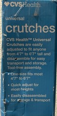 Universal Crutches 4’7-6’7 No Tools Needed ( Gray )