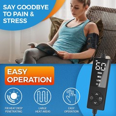 Upper Arm Heating Pad for Bicep Tendonitis Pain Relief, Heated Arm Wrap for B…