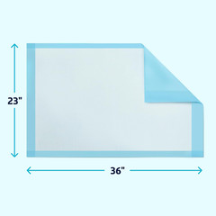 Light Absorbency Underpad, 23″ X 36″, 50 Count, Disposable Bed, Furniture & Surf