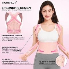 Adjustable Posture Corrector Back Brace for Neck & Shoulder Pain Relief – Lightw