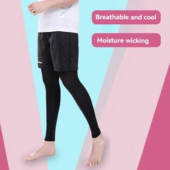 1 Pair Summer Running Cycling Legs Sleeve Non-Slip Leg Warmer Cooling S