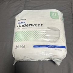 Authentic New, McKesson Ultra Adult Absorbent Underwear, XL 58-68 Inch, 14 Count