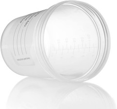 Sterile Specimen Cups 4 oz 3 Count – Urine Collection Cups, Individually Bagg…
