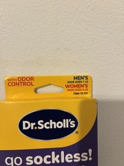 Dr Scholl’s Go Sockless! Cushioning Insoles for Women Men Unisex, 3 Pairs, Trim