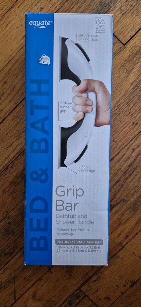 Equate Bed and Bath Small Grip Bar Bathtub and Shower Handle 11.56″ W x 3.75″ H