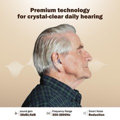 Enhanced Clarity Hearing Aids for Seniors – 2 Units with Charging Case Included