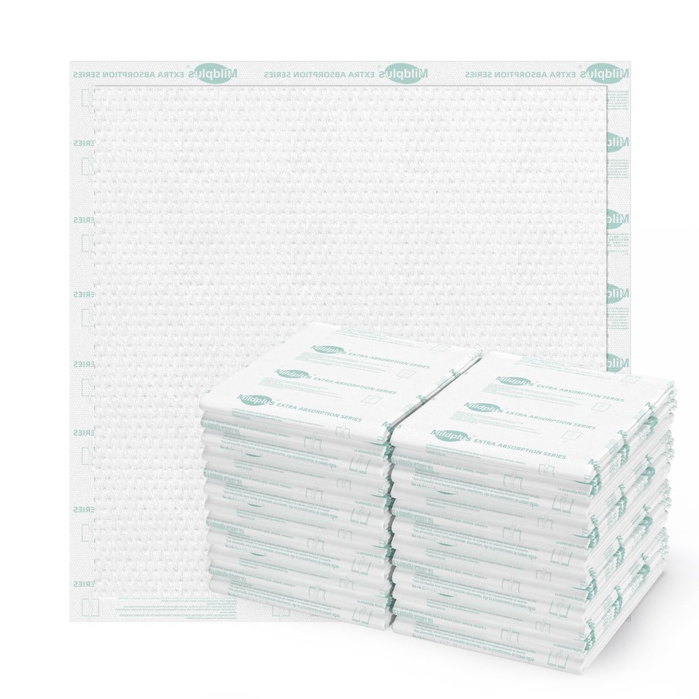 Heavy Duty Underpads 40×40 Inch – 180 Gram Absorbent Disposable Bed Pads, Lea