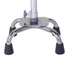 Quad Walking Cane Offset Handle Adjustable 28 to 37 Inch 250lb Capacity