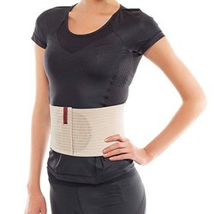 Umbilical Hernia Belt for Women and Men / 6.25″ S/M (below 33″) Beige