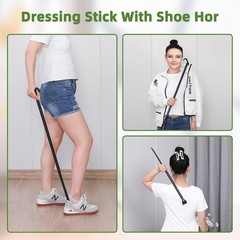 Compression Sock Aid Device with Detachable Dressing Pole – For Limited Mobility