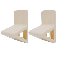 2 Pcs Shower Foot Rest For Shaving Legs No Drill Wall Mounted Triangular Anti
