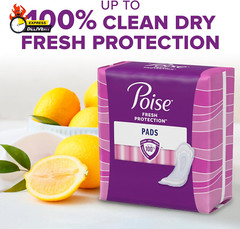 Incontinence Pads & Postpartum Incontinence Pads, 4 Drop Moderate Absorbency, Lo