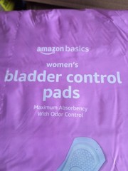 Amazon Basics Bladder Control Pads Maximum Absorbency, Odor Control Long 39 Ct