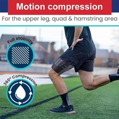 1 Pair Thigh Compression Sleeve – Non-Slip Hamstring Groin Wrap for Workout