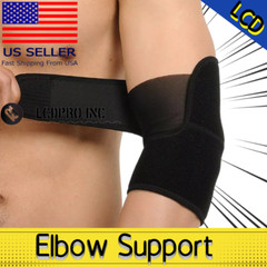 Elbow Sleeve Brace Wrap Adjustable Support Arm Arthritis Tendonitis Pain Relief