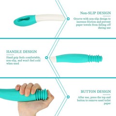 Toilet Aid Wiper Self Assist Bathroom Bottom Butt Wipe Helper Wand Long Aid ABE