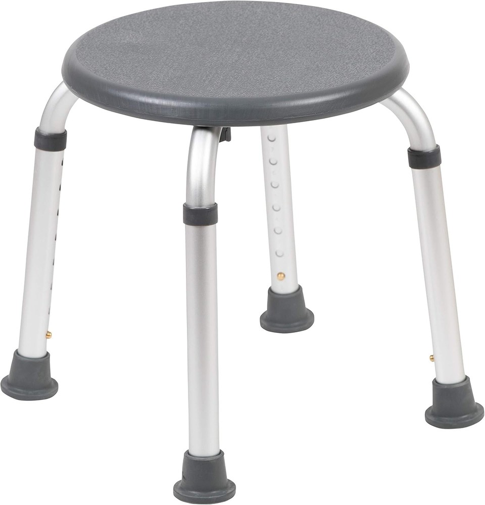Hercules Series Aluminum Bath and Shower Chair with Adjustable Height, Anti-Slip