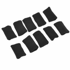 Black Stretchy Aid Arthritis Band Finger Sleeves Wrap 10pcs