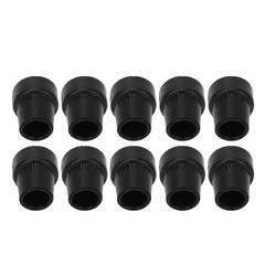 Black 10pcs Crutch Tip Rubber 19mm Inner Diameter Slip Resistance Universal WT