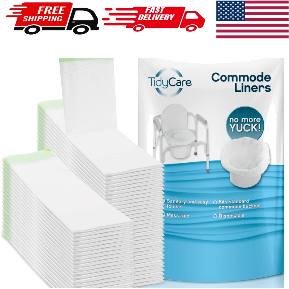 Caregiver’s Choice: 96 Disposable Commode Liners for Effortless Waste Management