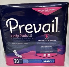 Prevail Daily Pads for Bladder Leaks – Women’s Size Regular 20 count Pack NEW