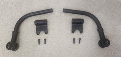 Quickie Iris Tilt in Space Anti-Tip Bars Pair with Mounting Hardware VGC