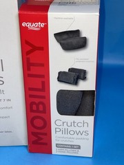 Equate Universal Crutches Adult Youth w/ Crutch Pillows Adjustable Mobility Aid